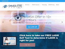 Tablet Screenshot of davieseye.com